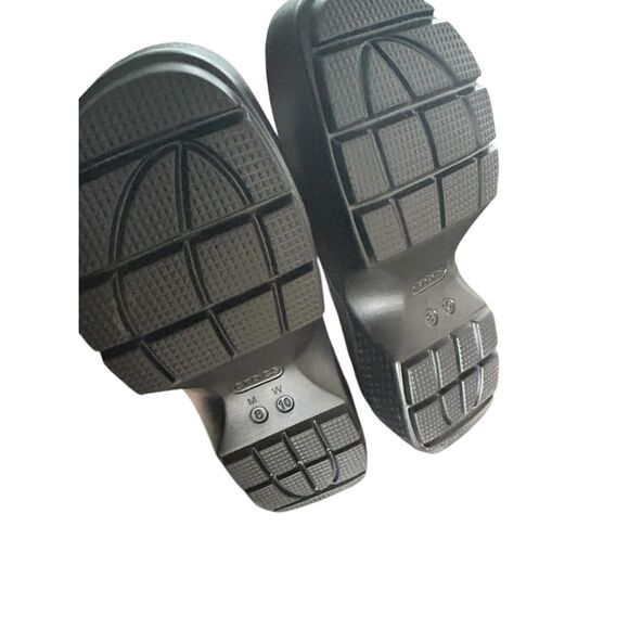 NWOB Croc Stomp Platform Fisherman Sandals Chalk White/Black Men8 Women 10 - Picture 4 of 16